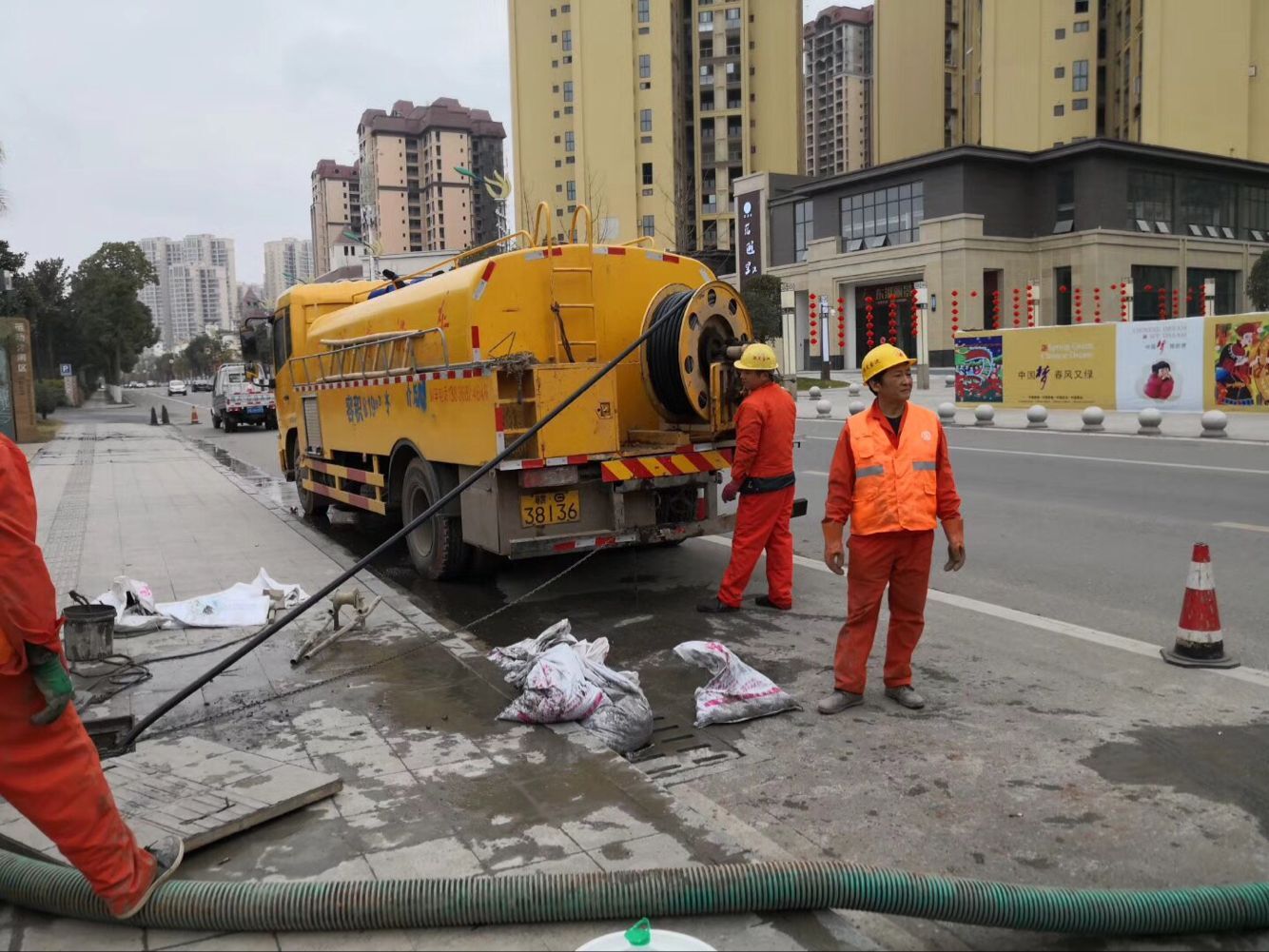霍州排污管道清淤-管道清洗